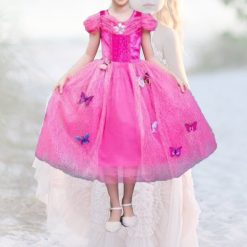 F1037 Fustan me flutura per vajza