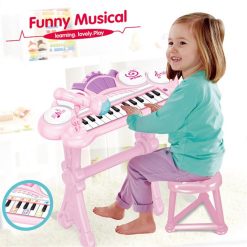 F1076 Piano multifunksionale me stol dhe mikrofon