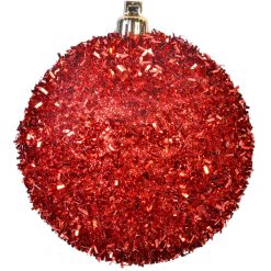 SZ642 Topa Dekorativë të Kuq me Fije 8 cm 6 copë