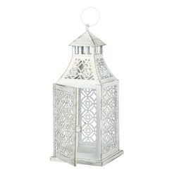 SH2138 Fener Metalik i Bardhë 12×29cm