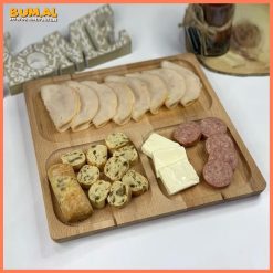 SH2061 Pjatance druri Katrore me 3 ndarje 30x30cm