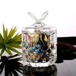 SH2121 Mbajtese qelqi per karamele me dizajn flutur