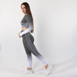 WSP101 Set Palestre strece+ crop me meng te gjata