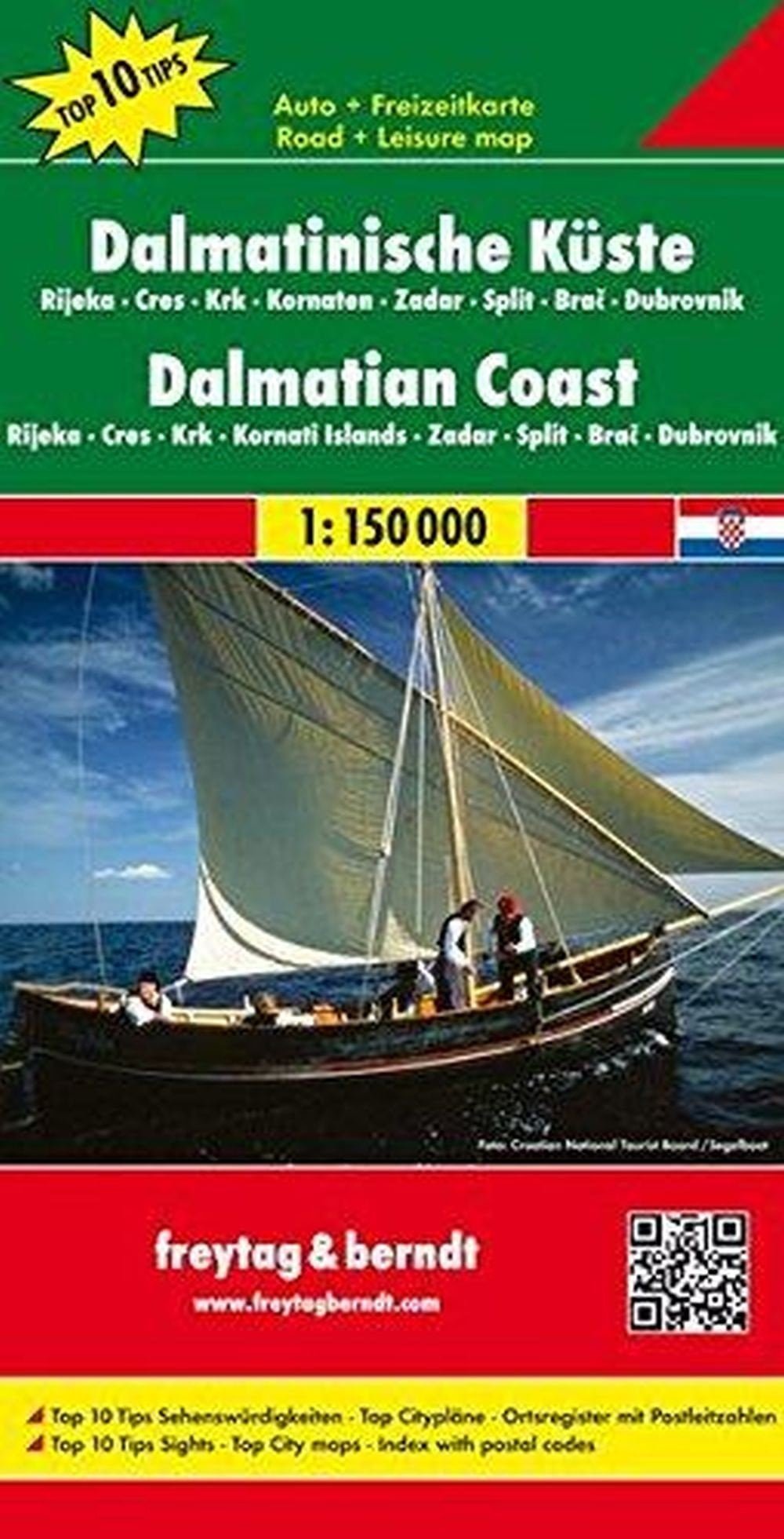Dalmatian Coast Map 1 Dalmatian Coast Map