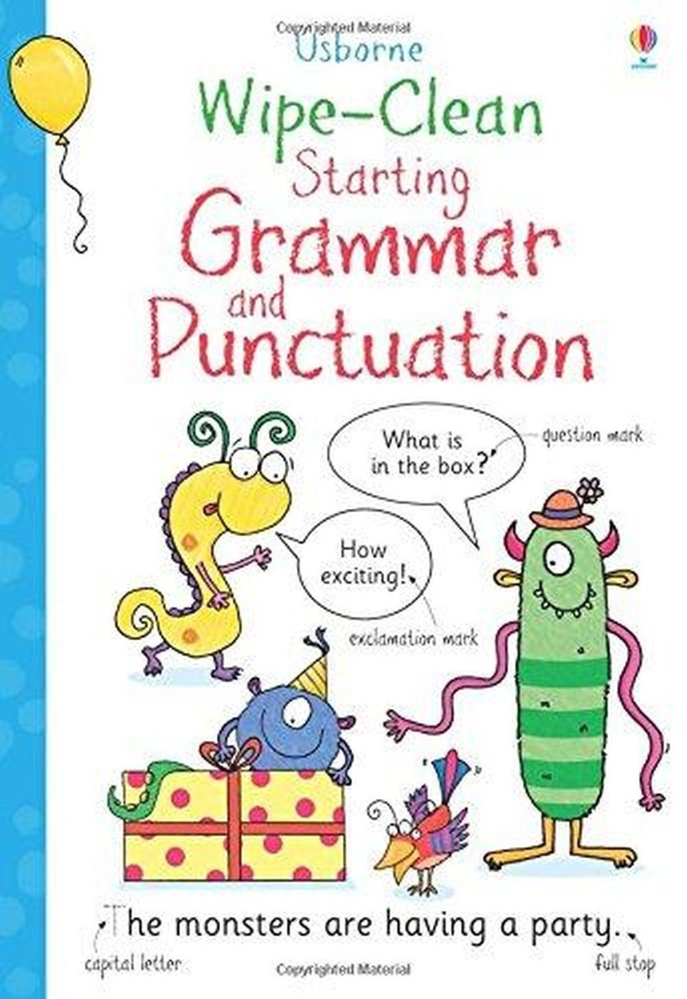 Wipe Clean Starting Grammar And Punctuation 1 Wipe Clean Starting Grammar And Punctuation