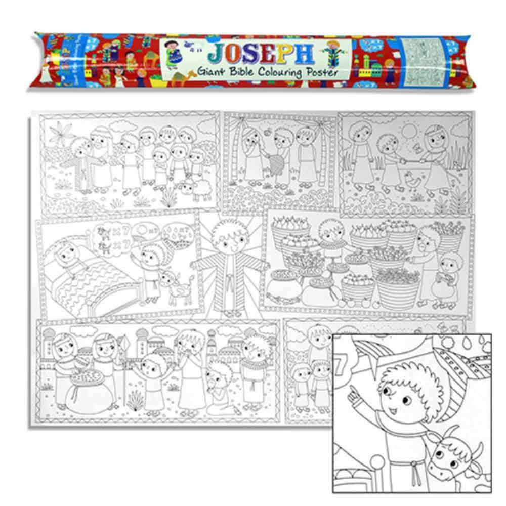 Joseph - Giant Bible Colouring Poster 1 Joseph - Giant Bible Colouring Poster