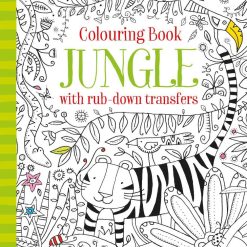 Colouring Book Jungle With Rub Down Transfers Mini